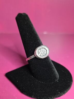 Retired Silpada "Light Dancer" Cz Sterling Silver Ring R2448
